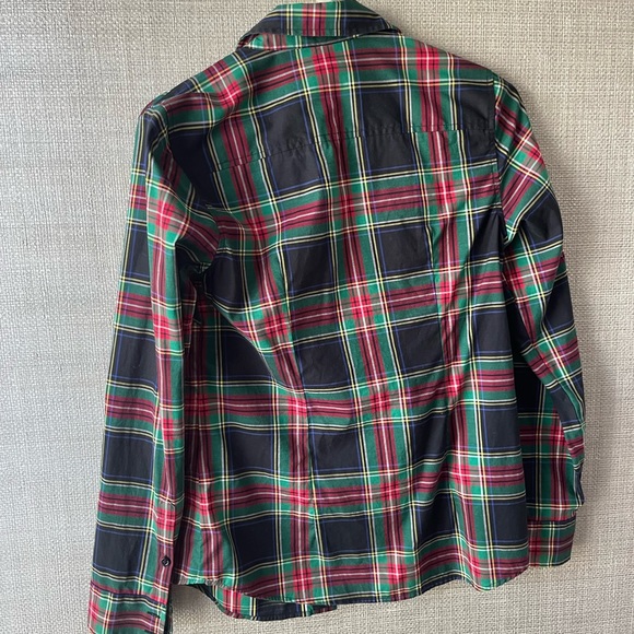 Plaid / Tartan Button down with Cashmere - Picture 3 of 3